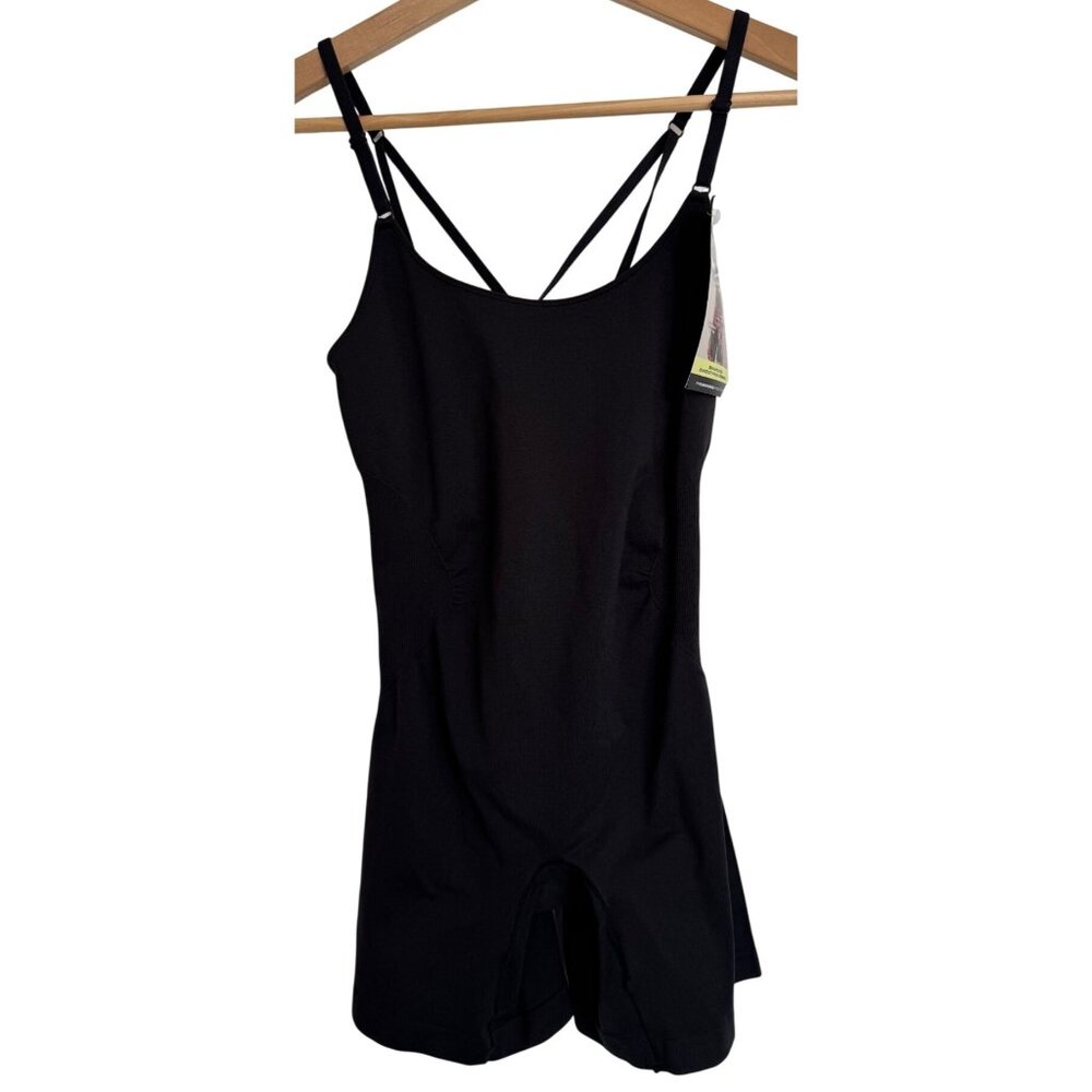 Maidenform Seamless Smoothing Romper Size Medium 8/10 NWT Black Shapewear